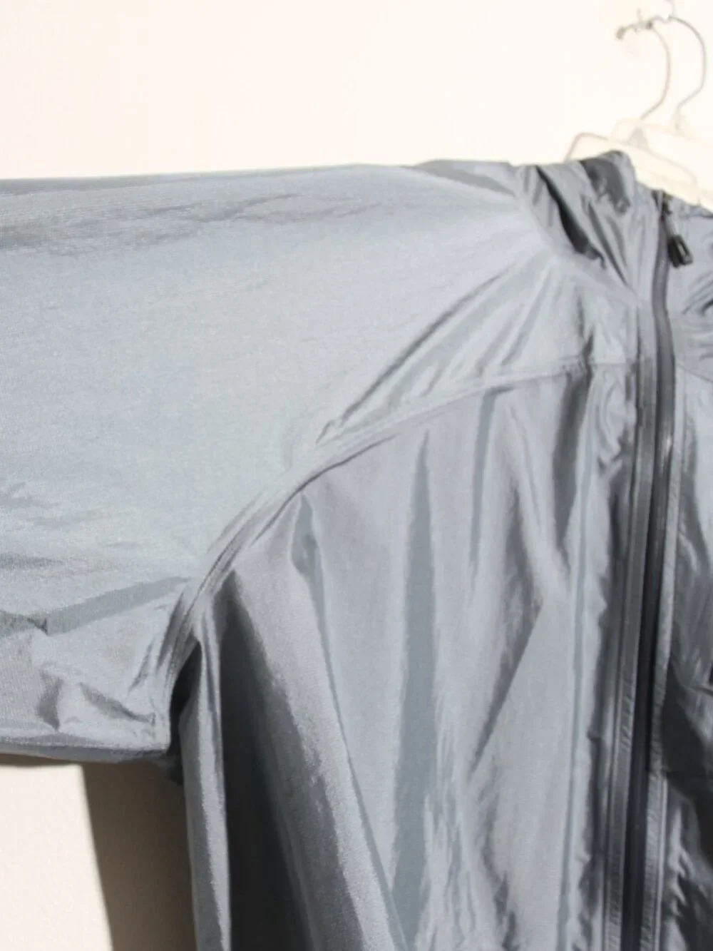 Outdoor Research Men’s Helium Rain Jacket Pewter Gray Full Zip Hooded Size XXL